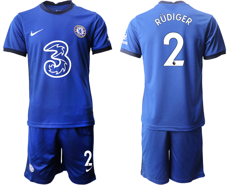 Men 2020-2021 club Chelsea home #2 blue Soccer Jerseys->chelsea jersey->Soccer Club Jersey